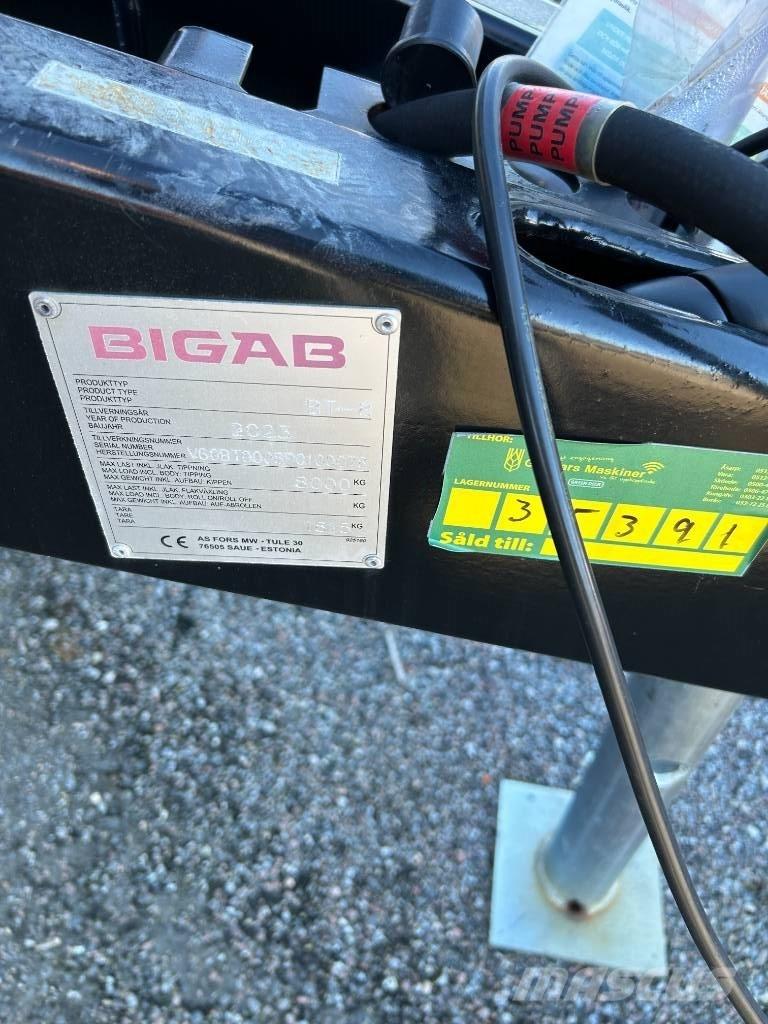 Bigab T8 DUMPERKÄRRA Andre Landbrukshengere
