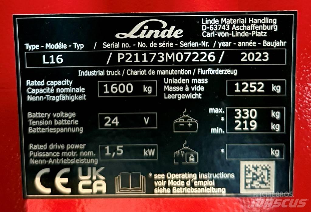 Linde L16/1173-01 Ledestablere