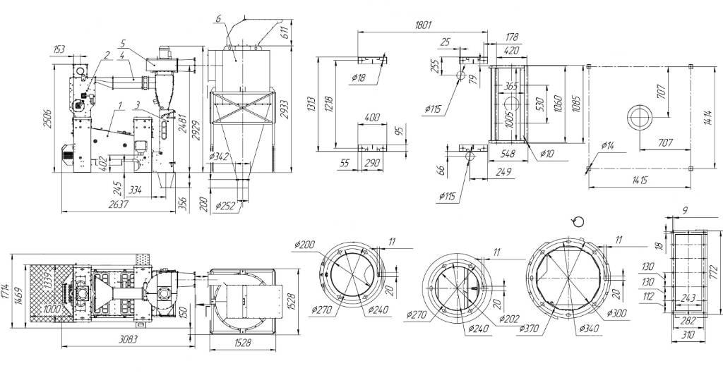  EL GRAIN SVR-15/2 Maskiner for rensing av korn og frø