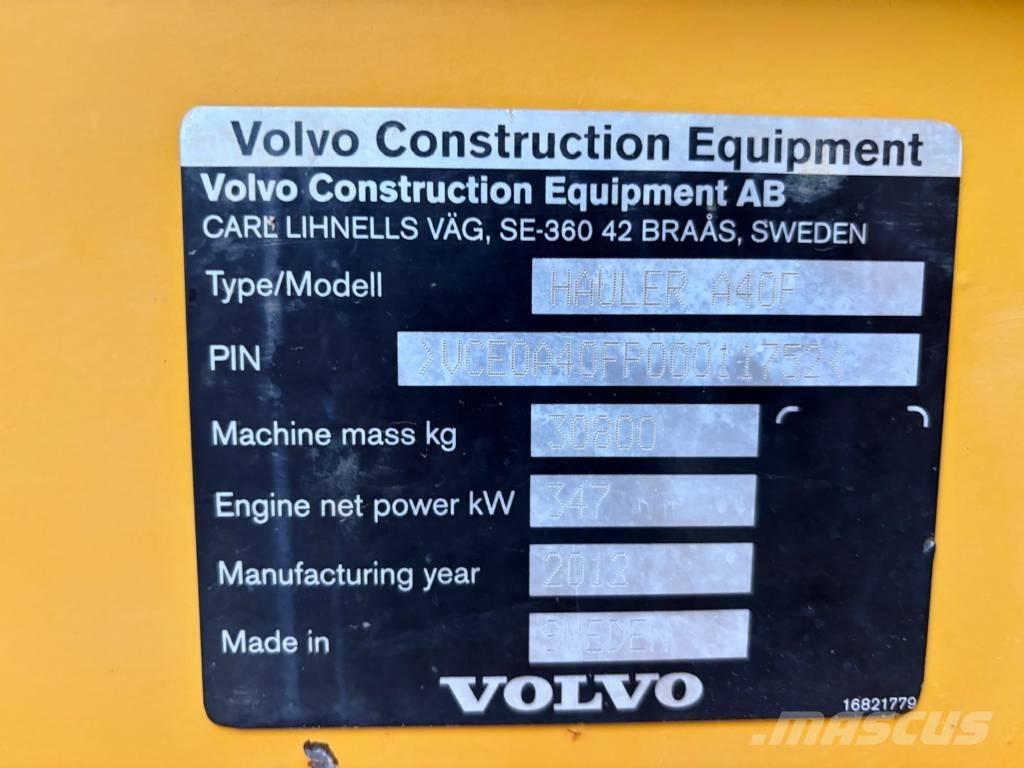 Volvo A 40 F Rammestyrte Dumpere