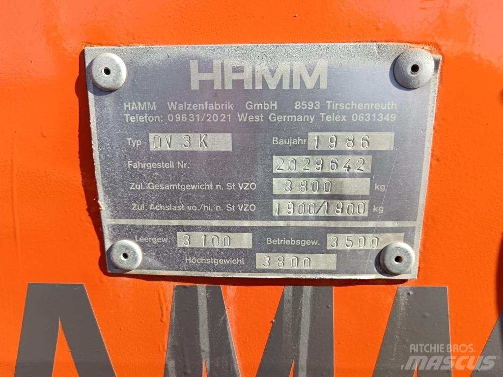 Hamm DV 3 K Tandem Valser