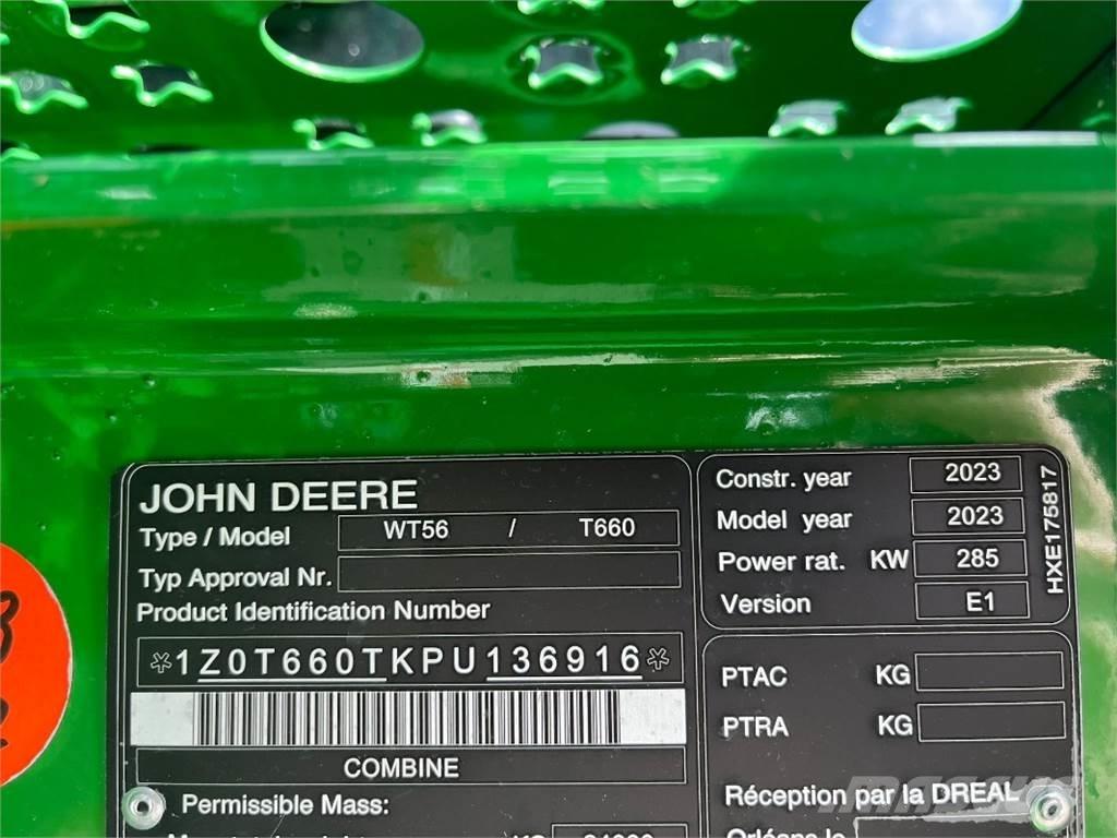 John Deere T660 Skurtreskere