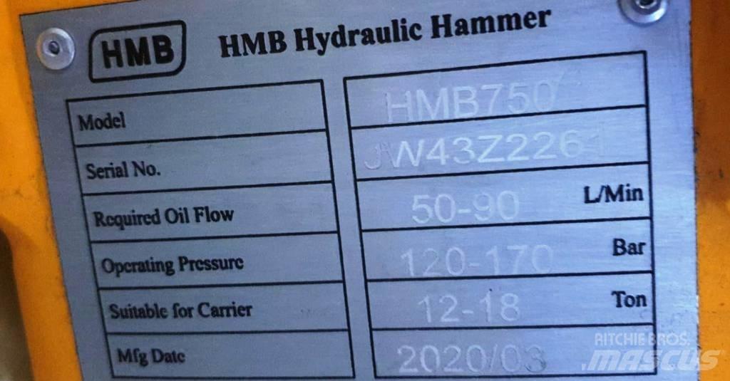 HMB 750 Hydrauliske hammere