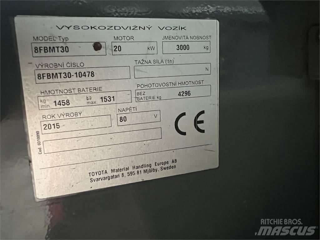 Toyota 8FBMT30 Elektriske trucker