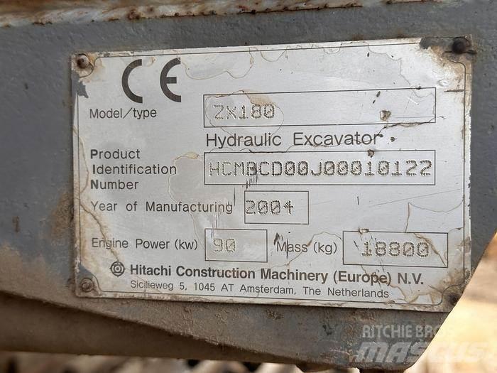 Hitachi ZX180 Spesialtilpassede gravemaskiner
