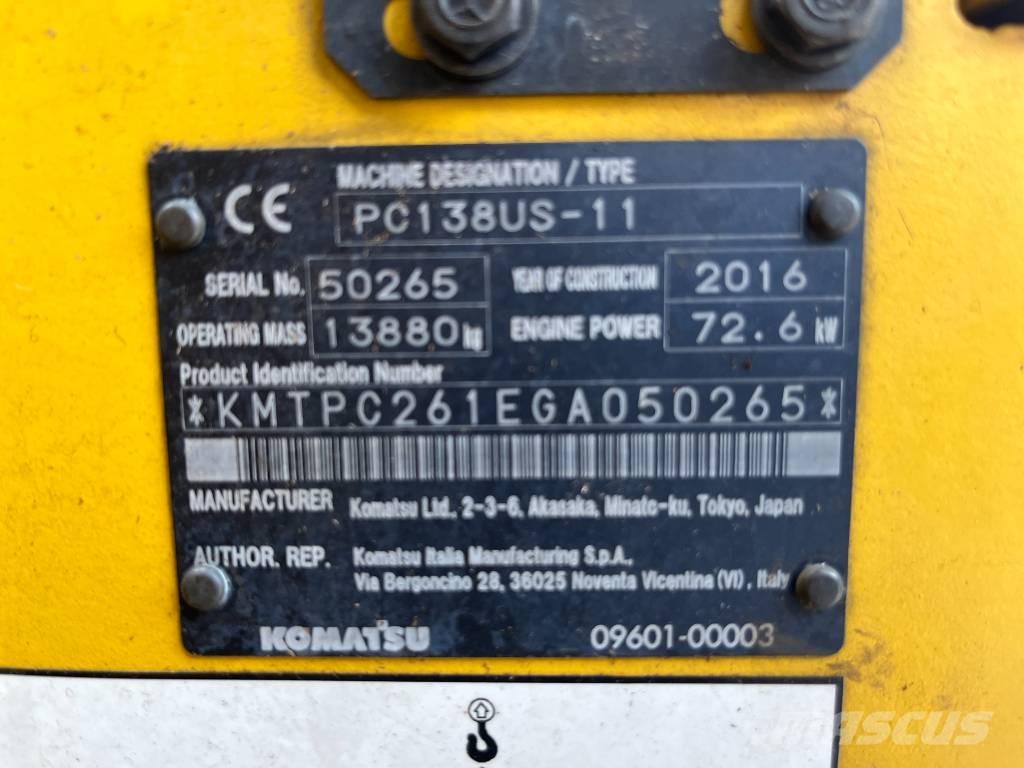 Komatsu PC 138 US-11 Beltegraver