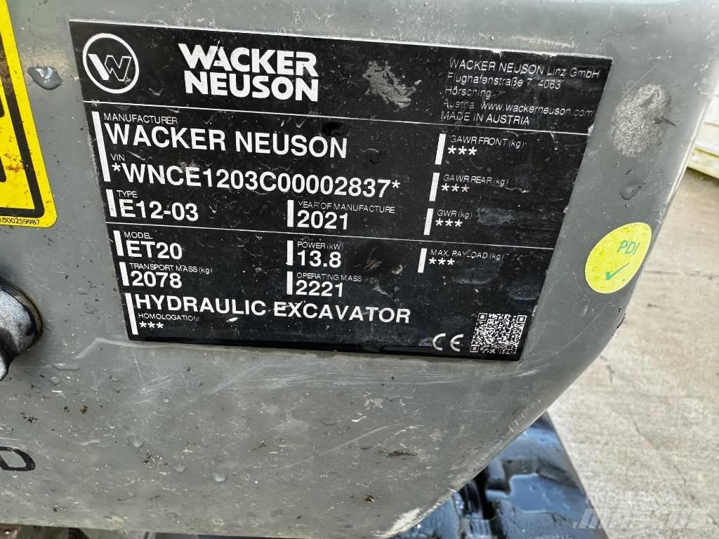 Wacker Neuson ET 20 Minigravere <7t