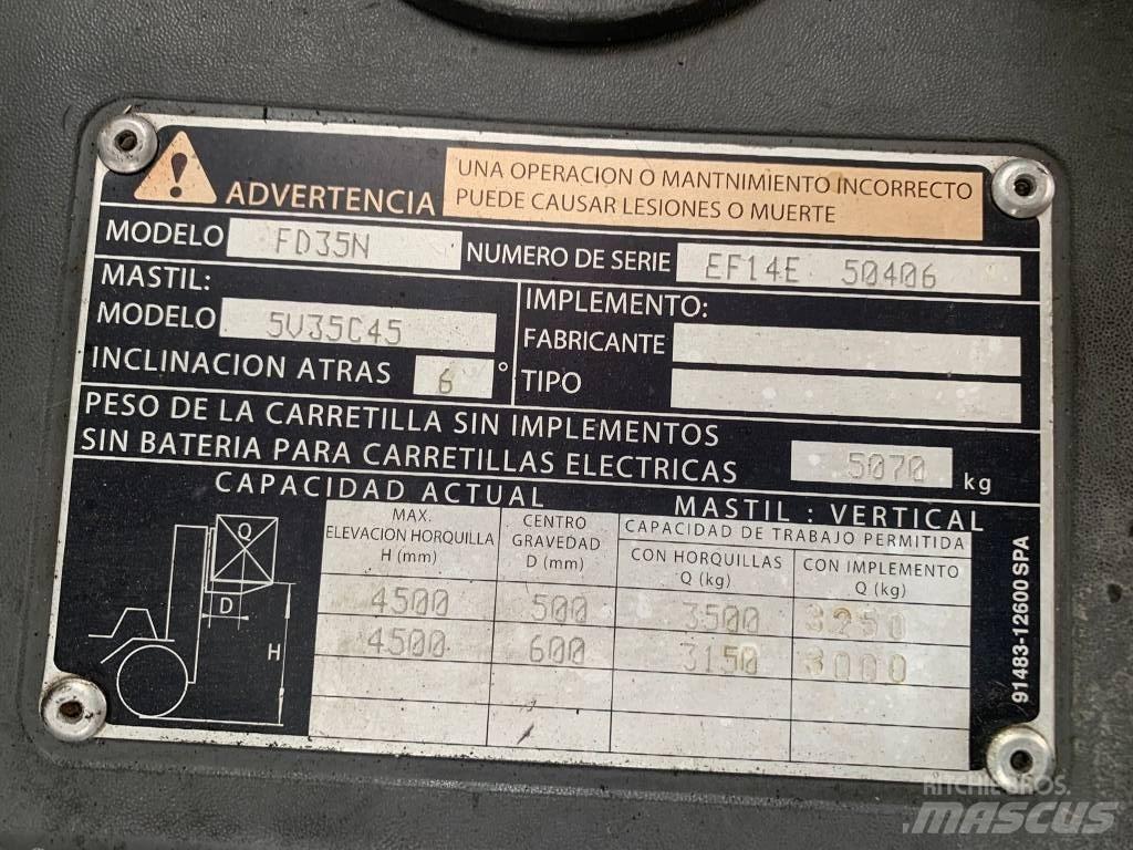 Mitsubishi FD35N Diesel Trucker