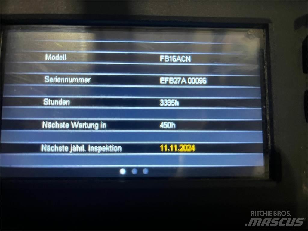 Mitsubishi FB16ACN Elektriske trucker