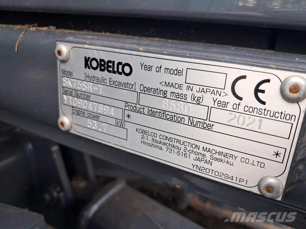 Kobelco SK75SR-7 Midigravere 7 - 12t
