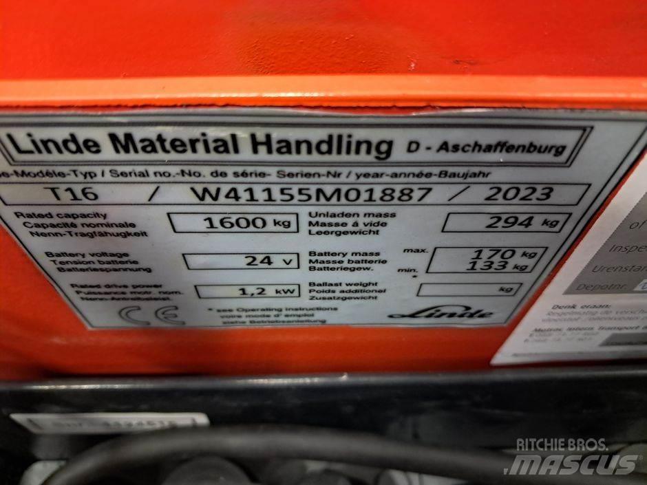 Linde T16 Lavtløftende truck