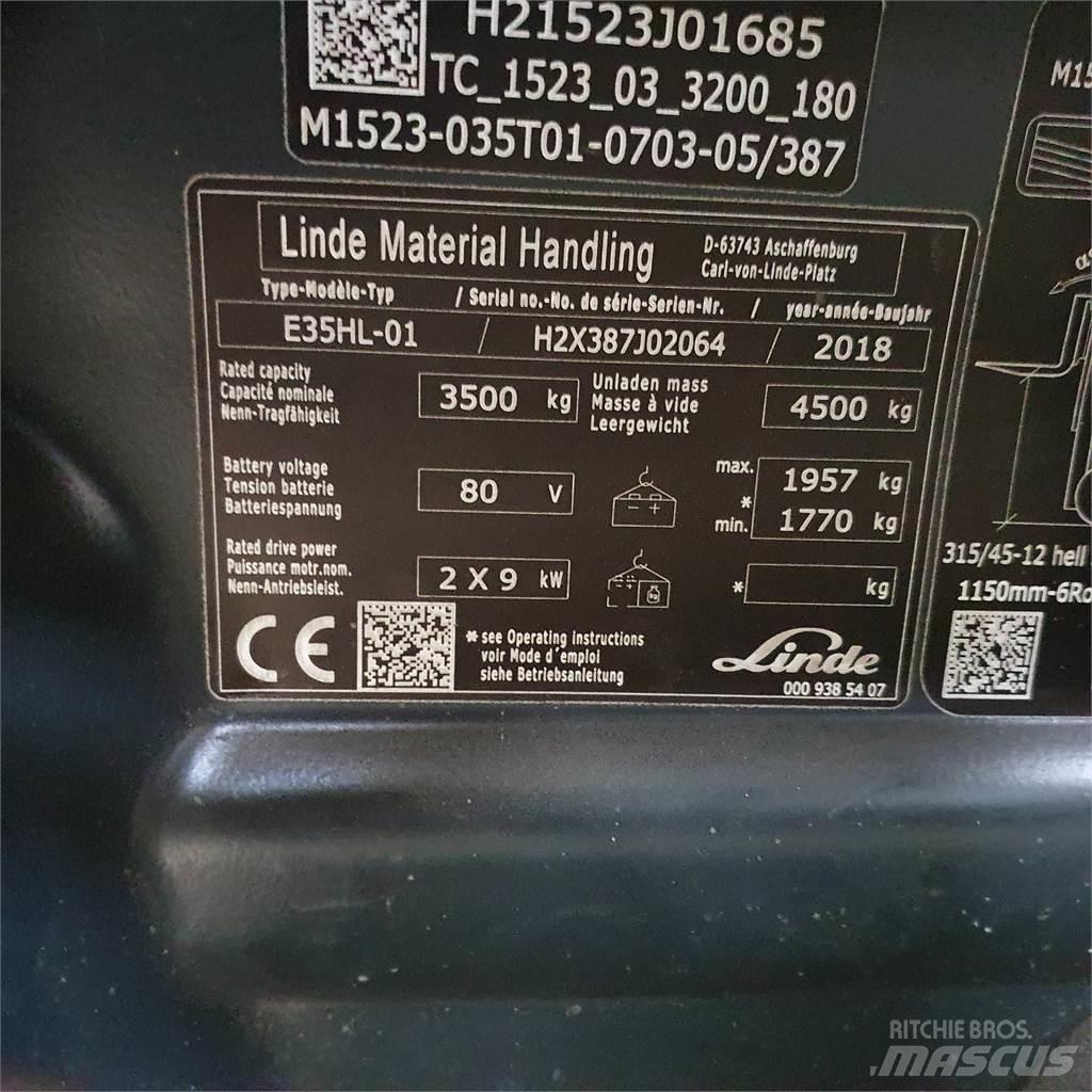 Linde E35HL Elektriske trucker