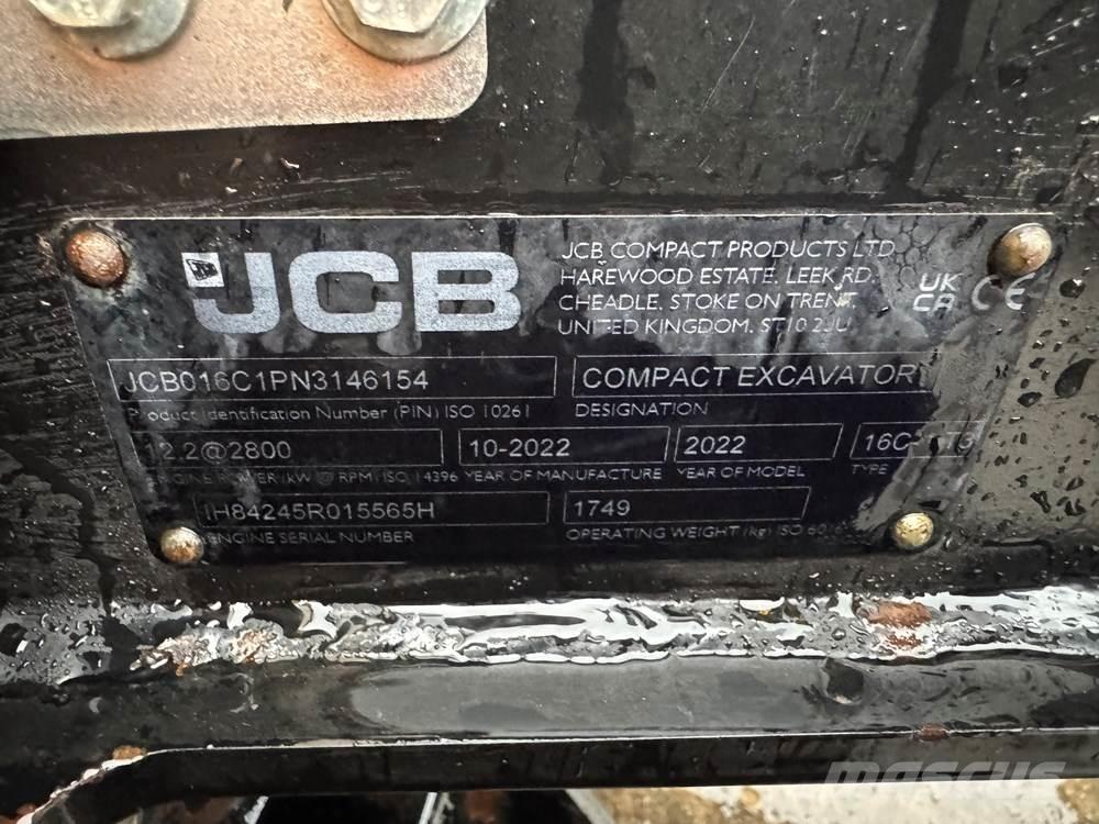 JCB 16C-1 Minigravere <7t