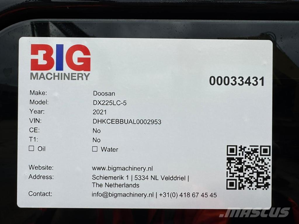 Doosan DX225LC-5 Beltegraver