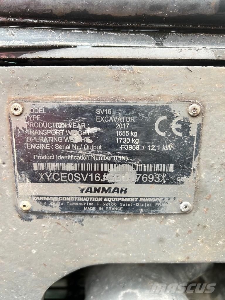 Yanmar SV 16 Minigravere <7t
