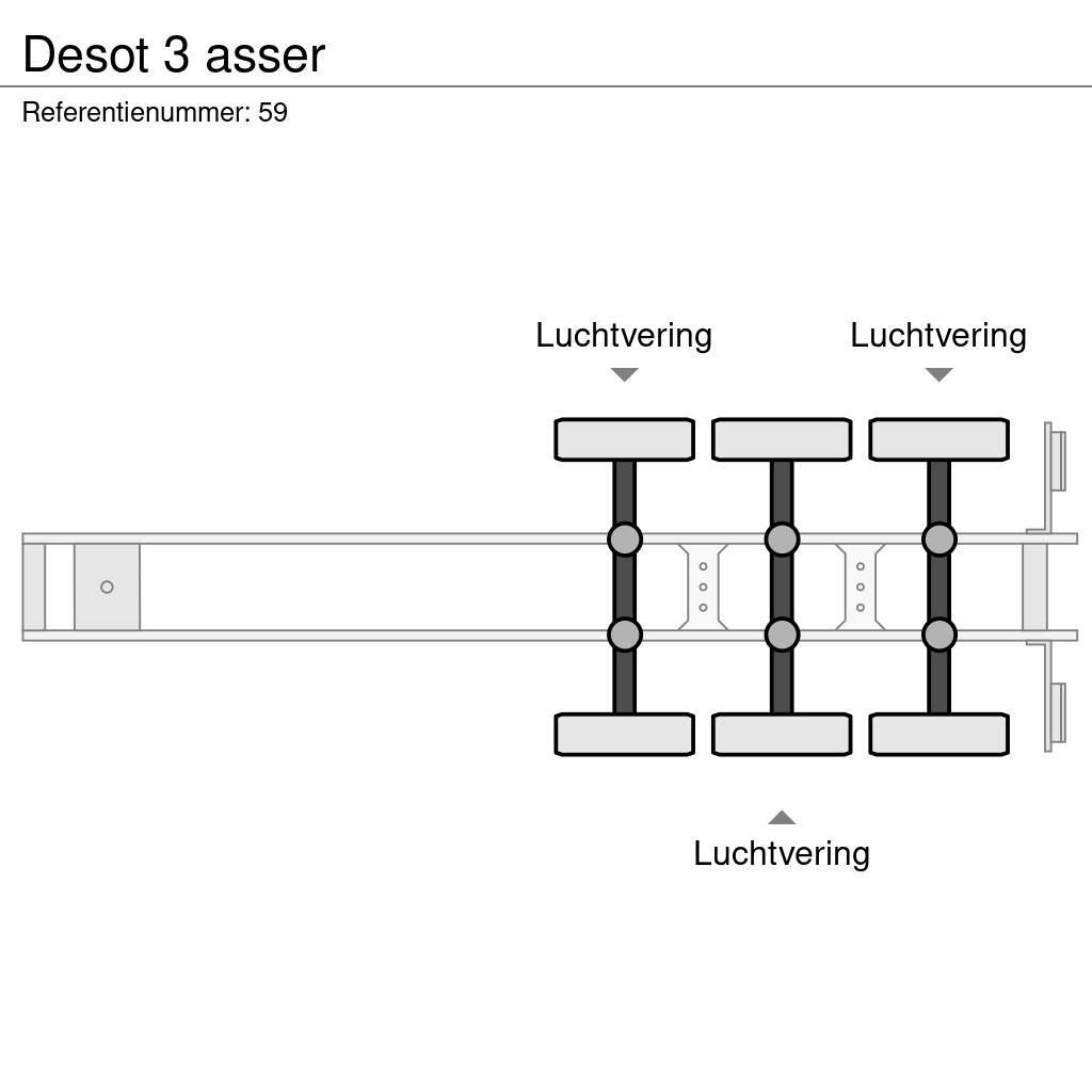 Desot 3 asser Andre semitrailere