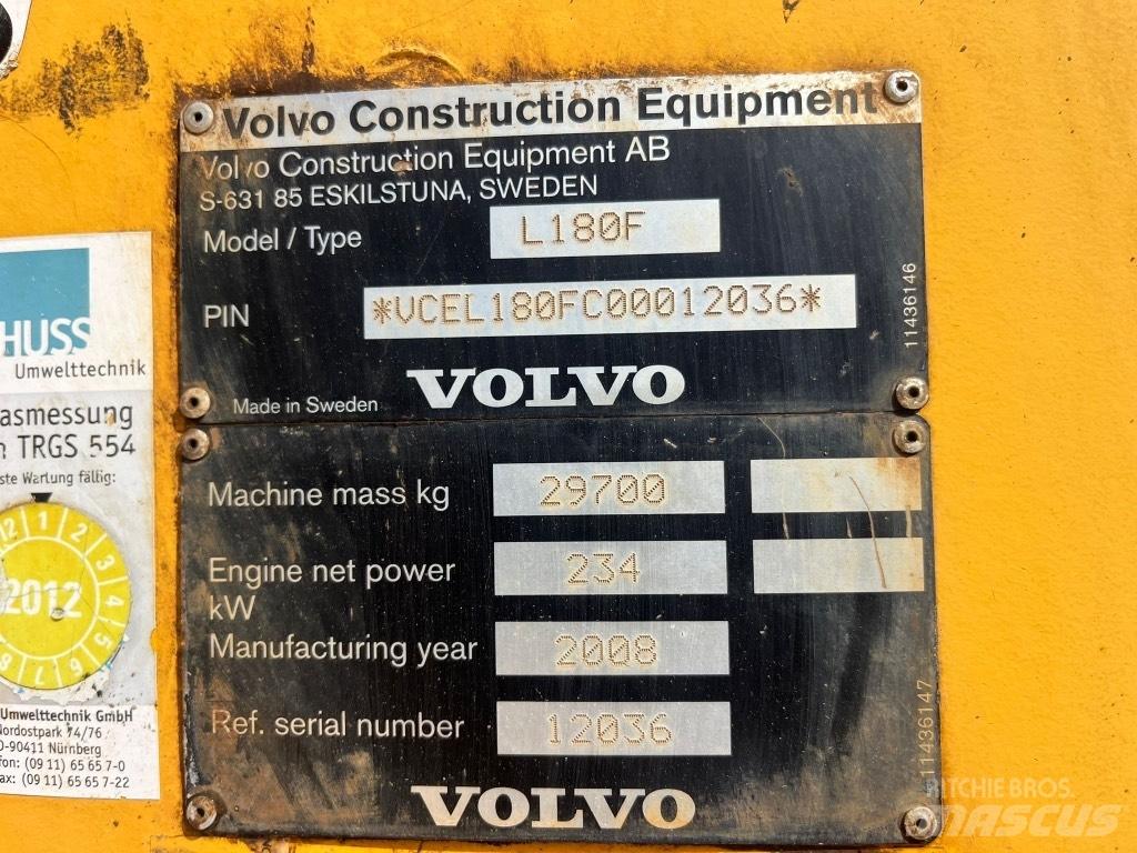 Volvo L 180 F Hjullastere