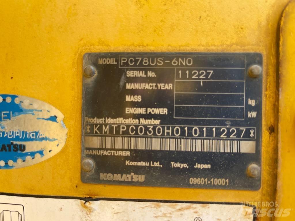 Komatsu PC78US-6N0 Beltegraver
