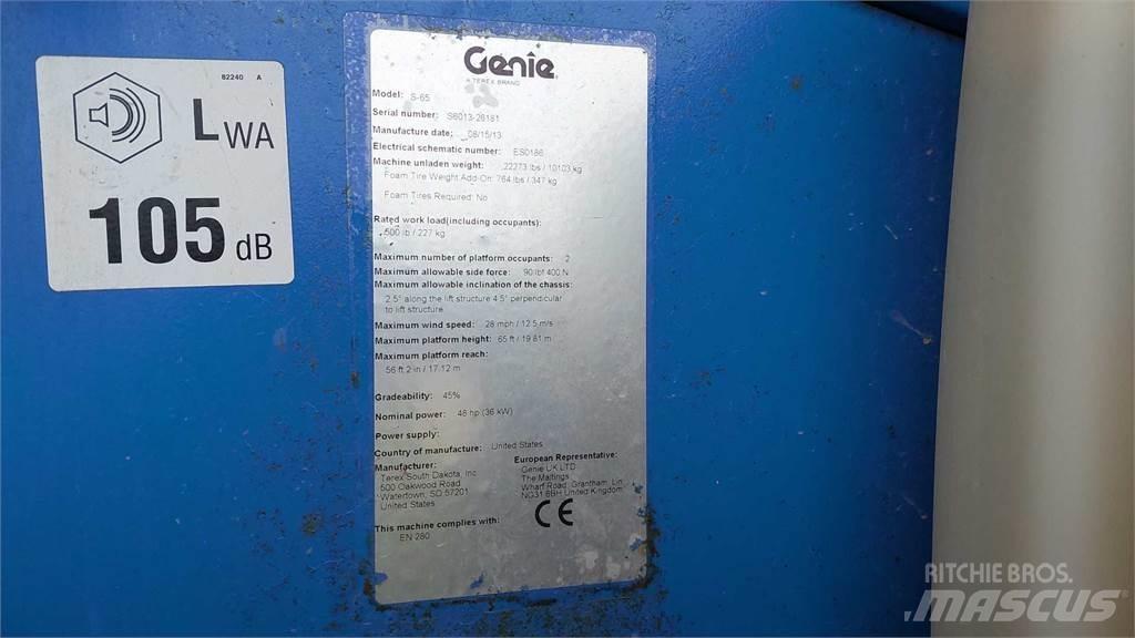 Genie S65 Teleskop bomlifter