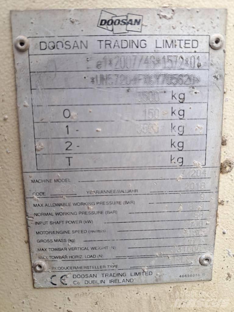 Doosan 7/204 Kompressorer