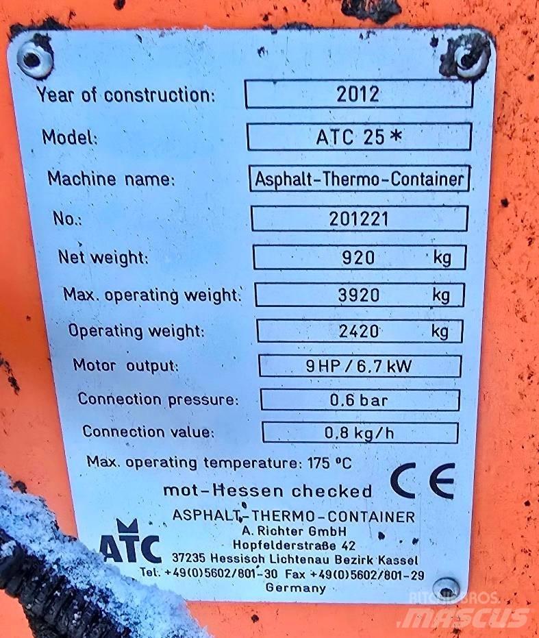 ATC 25 Termiske asfalt containere