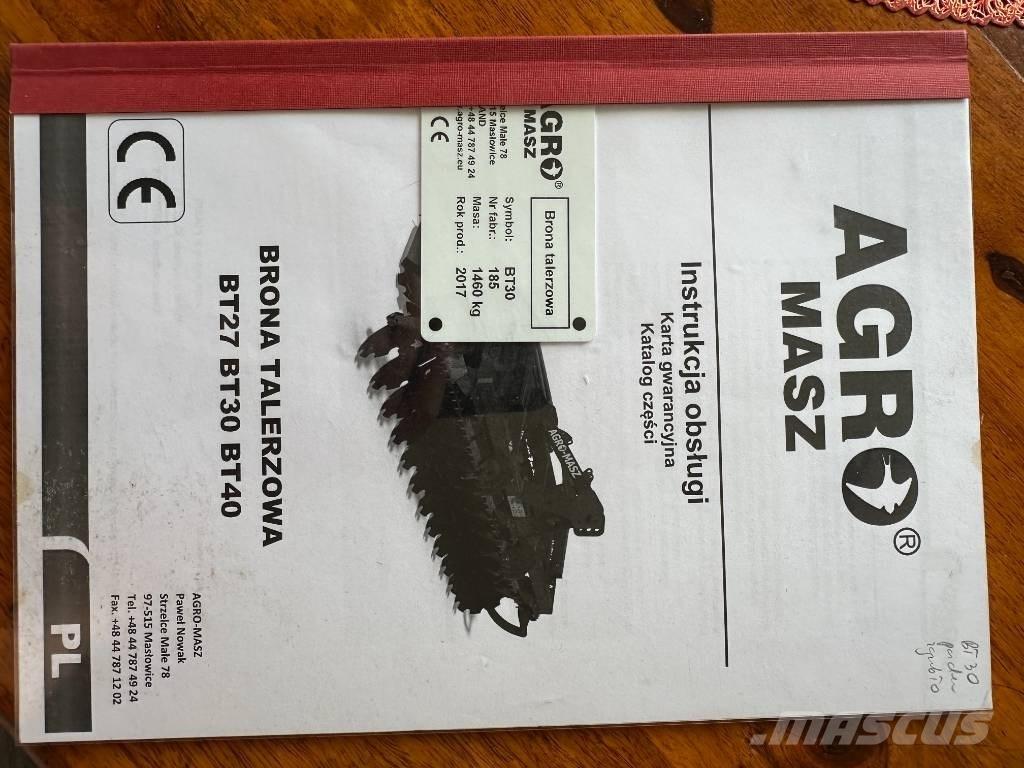 Agro-Masz BT30 Skålharver