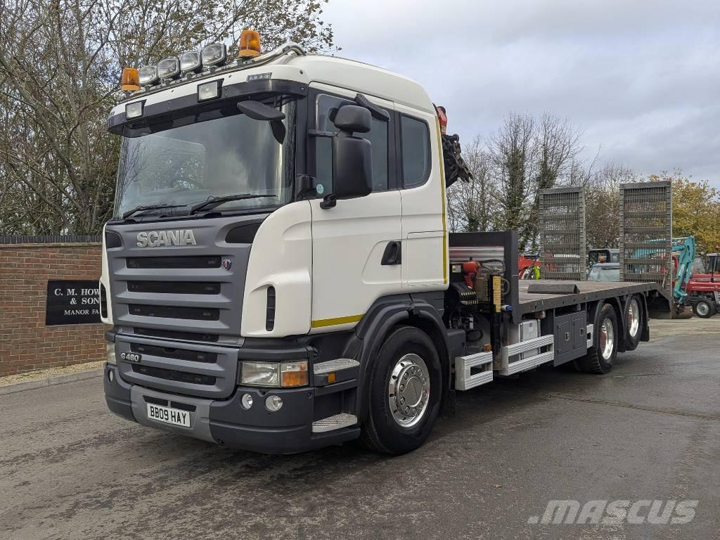 Scania G 480 Flatvogn med vinsj