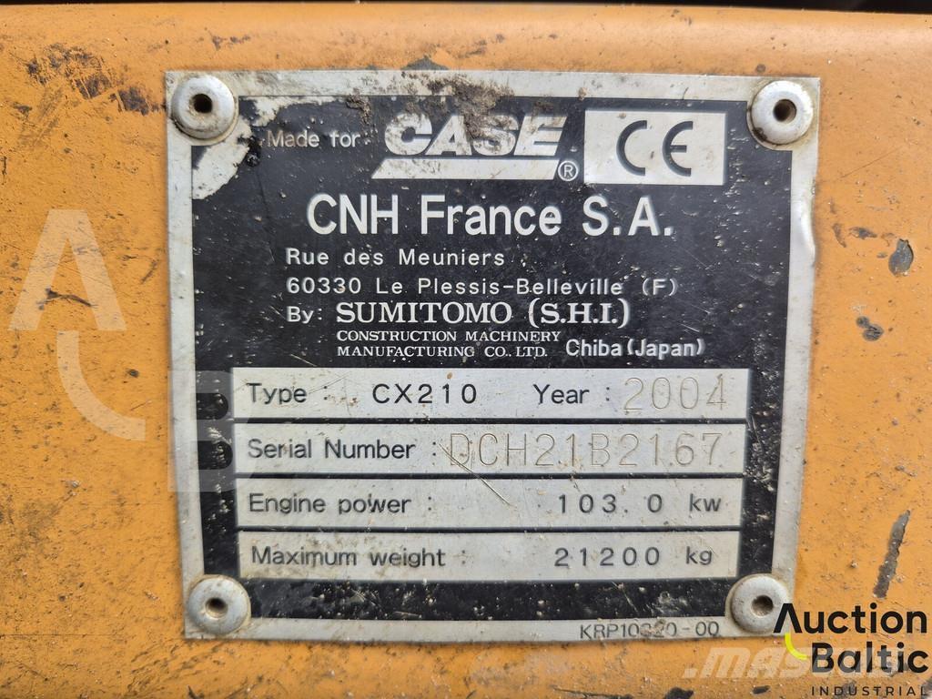 CASE CX 210 Beltegraver