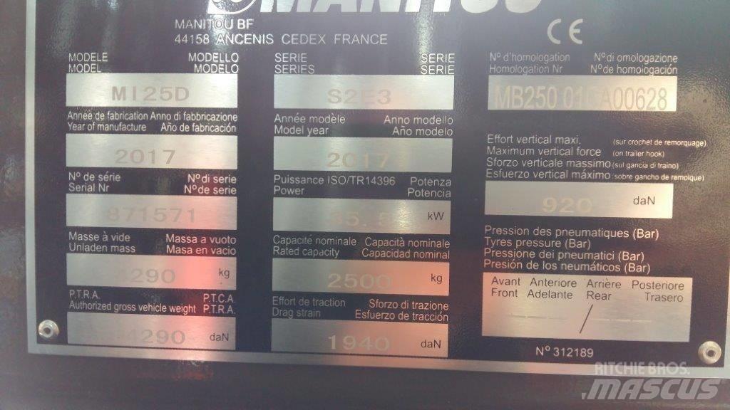 Manitou MI25D Propan trucker