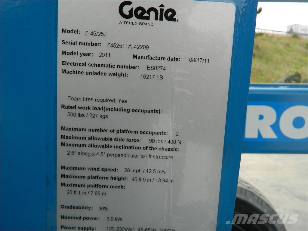 Genie Z45 25JDC Leddede bomlifter