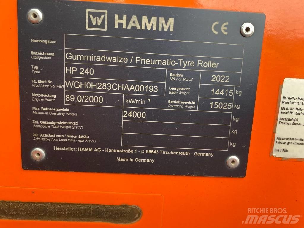 Hamm HP240 Tandem Valser