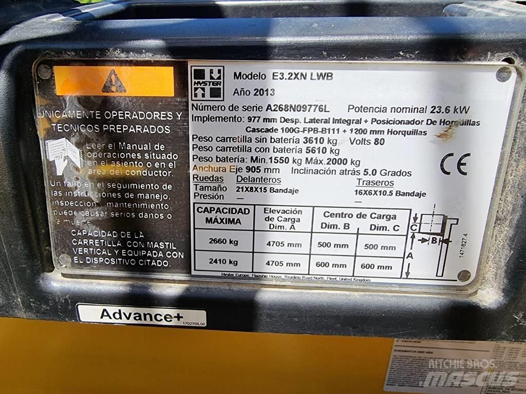 Hyster E 3.20 XN LWB Elektriske trucker