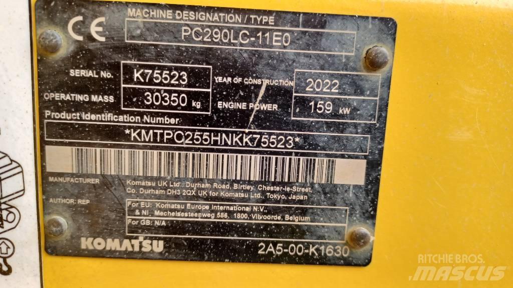 Komatsu PC 290 LC-11 Beltegraver