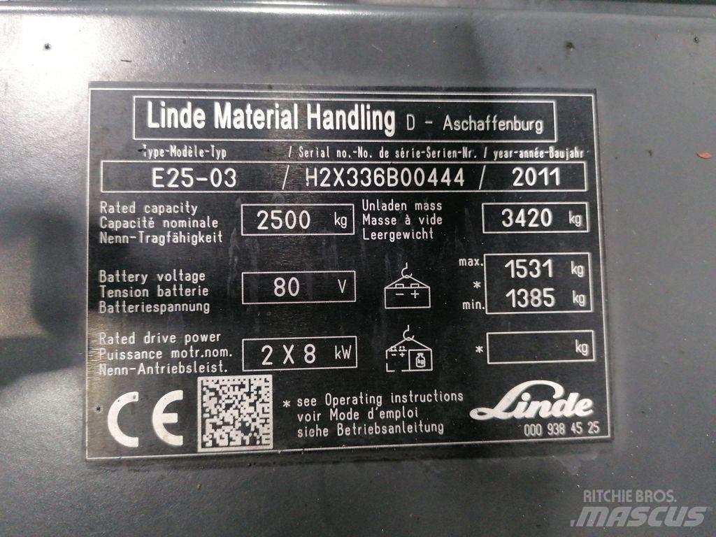 Linde E25-03 Elektriske trucker