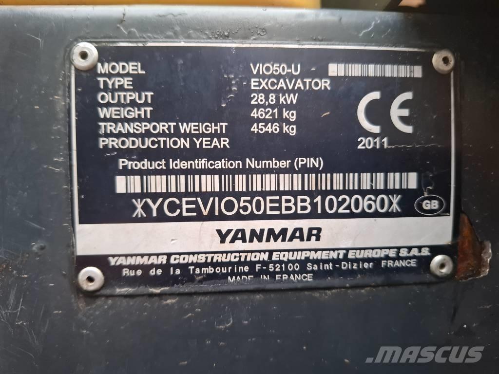 Yanmar VIO50-U Minigravere <7t