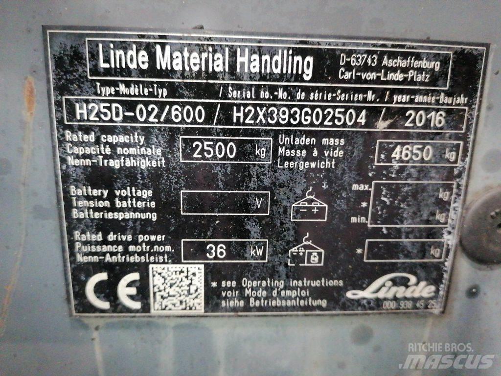 Linde H25D-02/600 Propan trucker