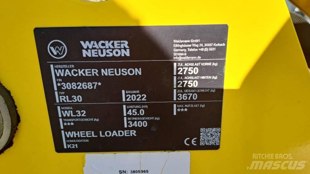 Wacker Neuson WL32 Hjullastere