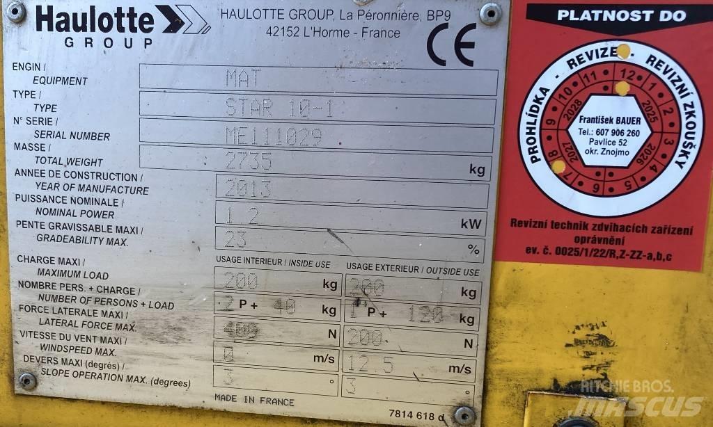 Haulotte Star 10 Teleskop bomlifter