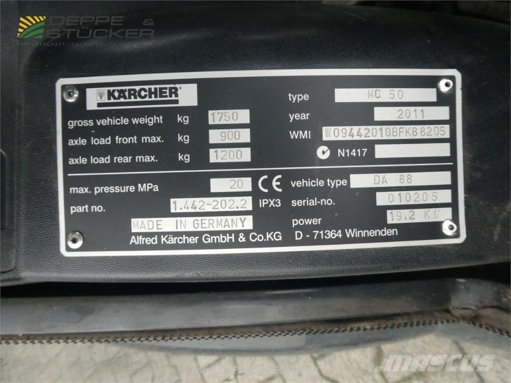 Kärcher MC 50 Feiemaskiner