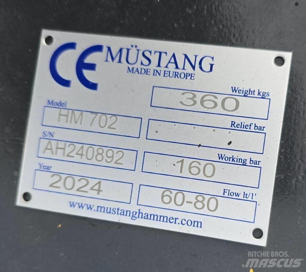 Mustang HM702 Hydrauliske hammere