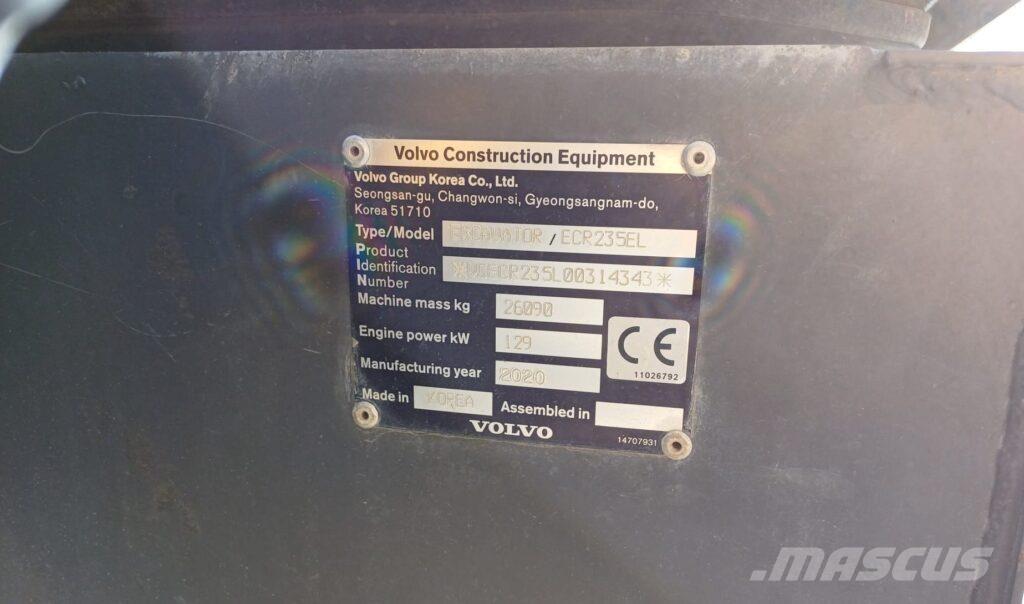 Volvo ECR235EL Beltegraver
