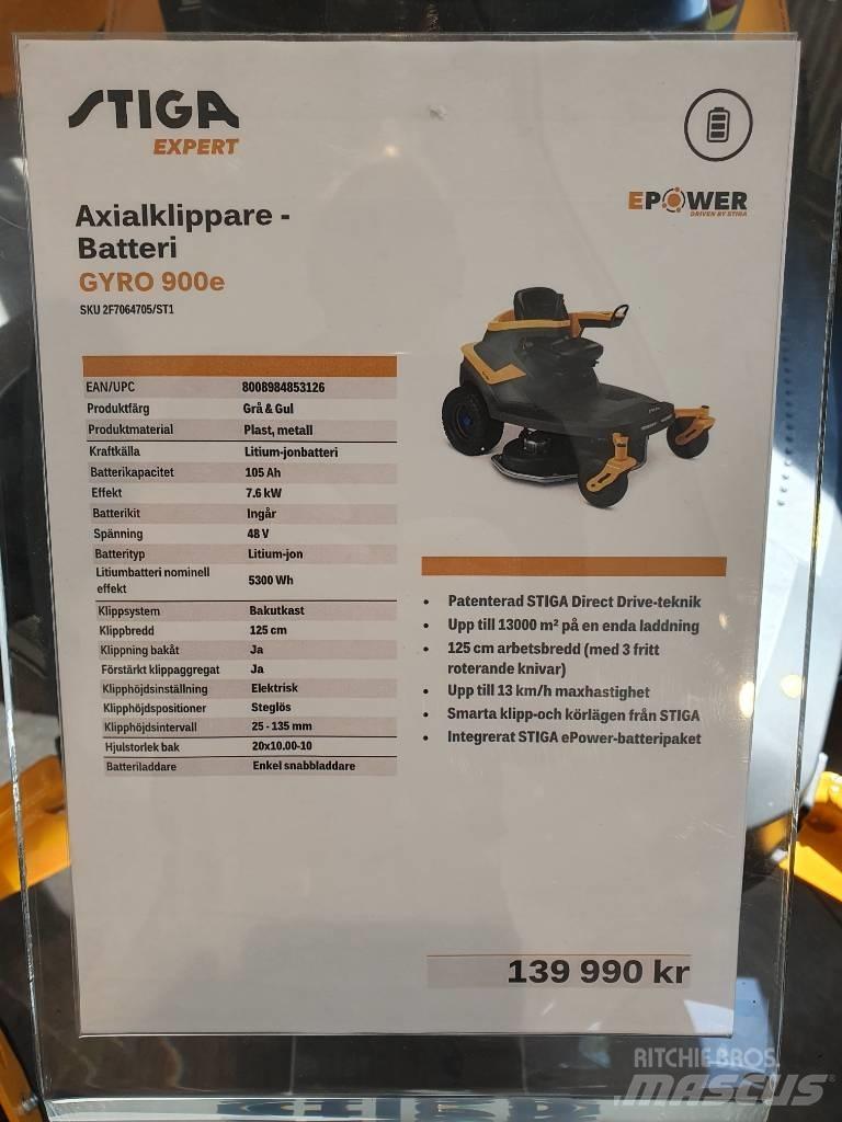 Stiga GYRO 900E DEMO Sitteklippere
