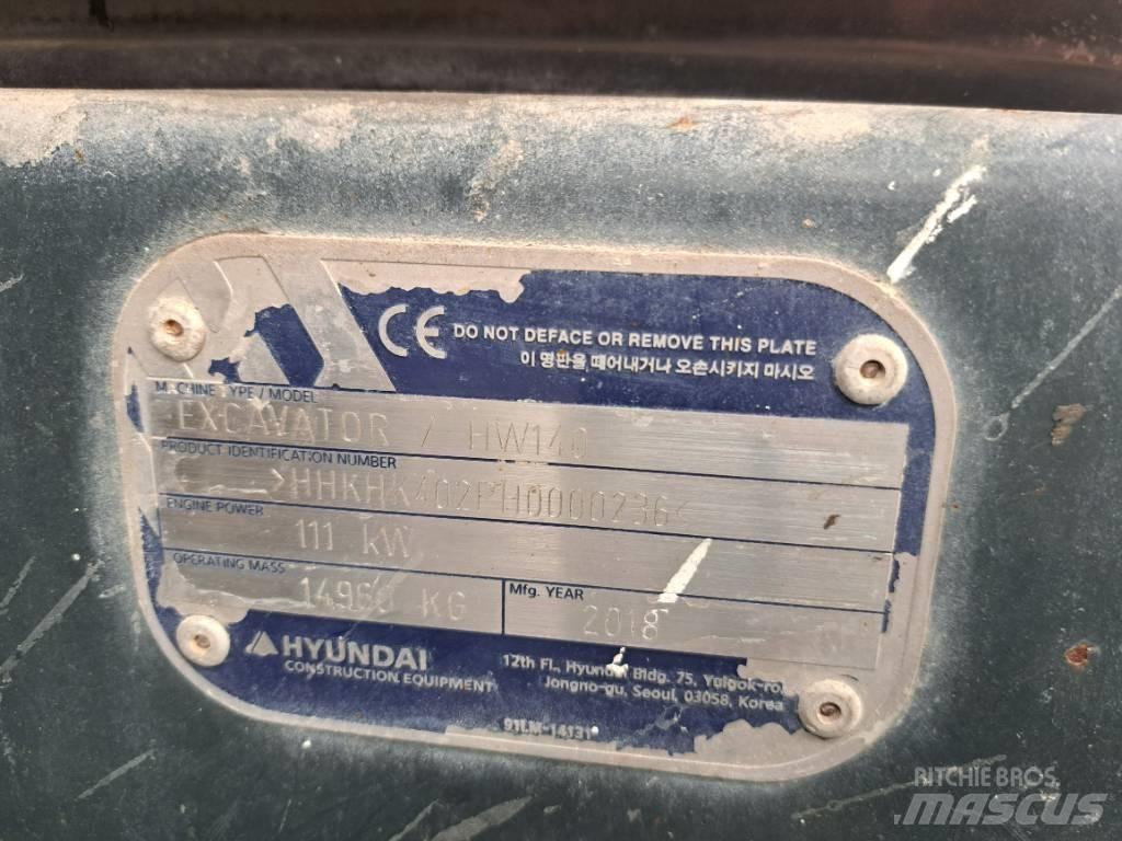 Hyundai HW140 Hjulgravere
