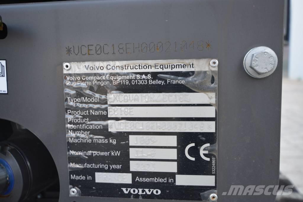 Volvo EC 18 E Minigravere <7t