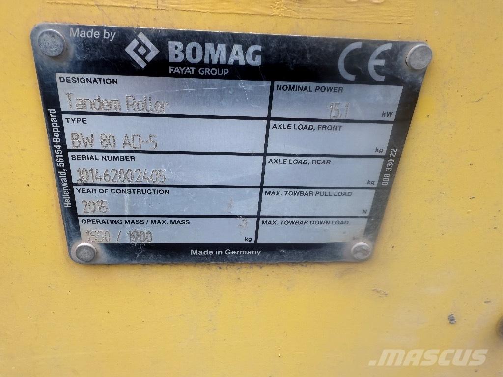 Bomag BW 80 AD-5 Tandem Valser