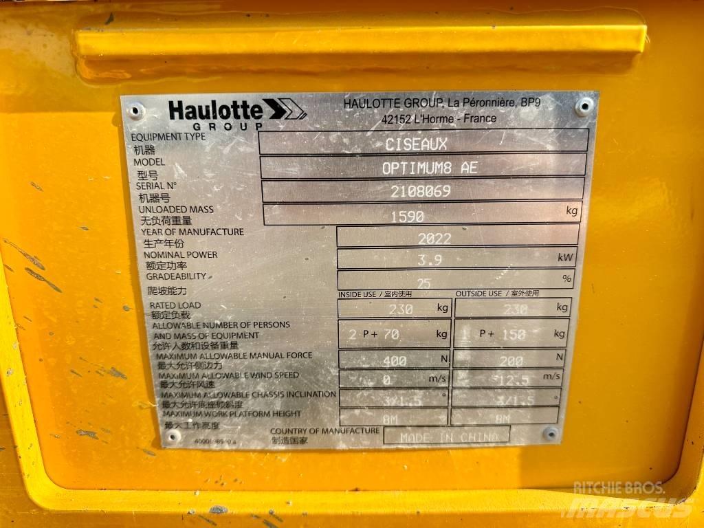 Haulotte OPTIMUM 8 Sakselifter