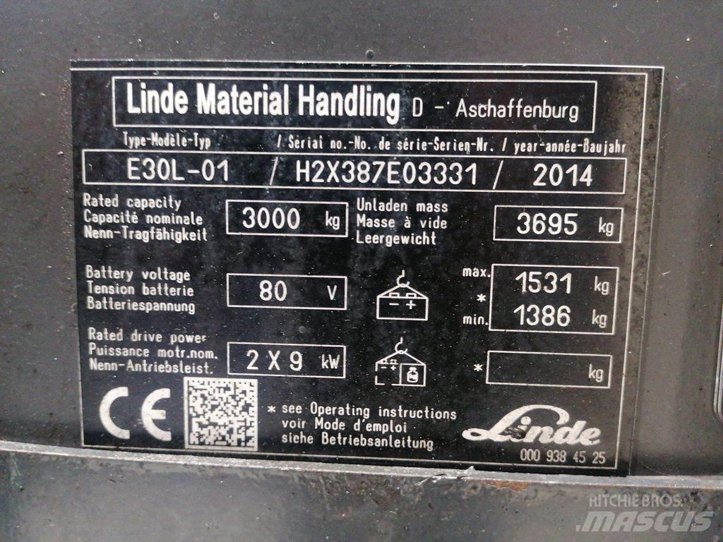 Linde E30L-01 Elektriske trucker