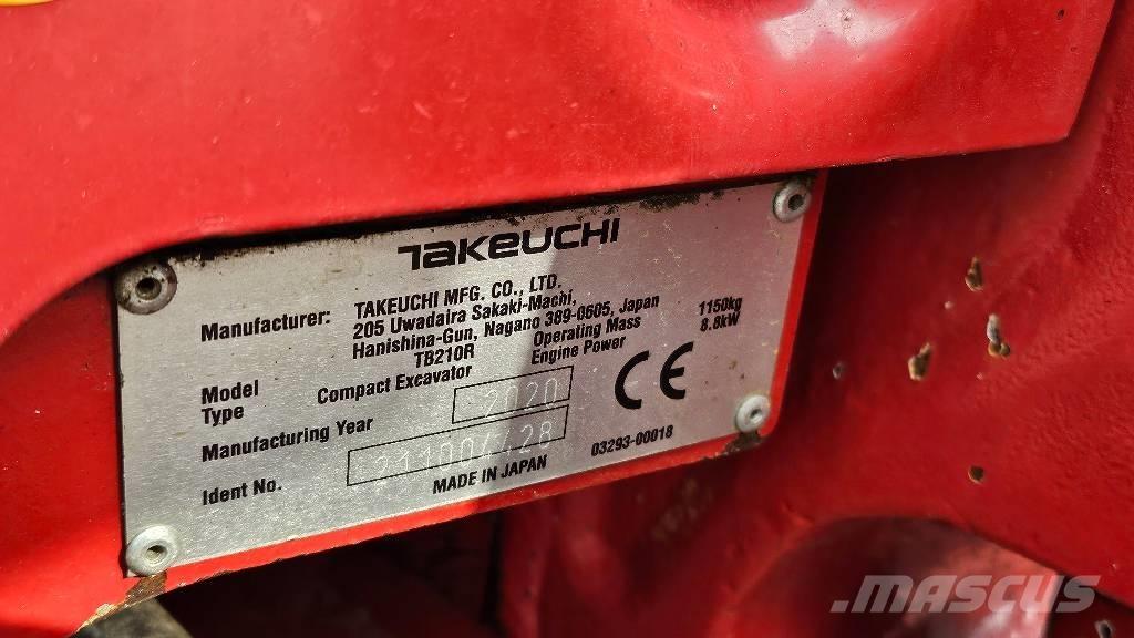 Takeuchi TB 210 R Minigravere <7t