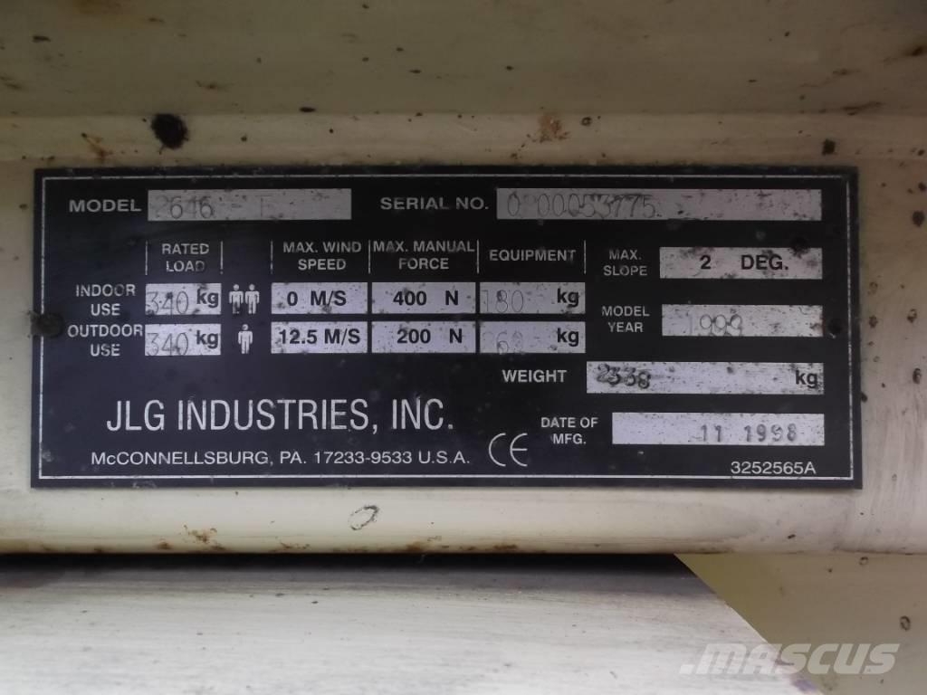 JLG 2646E      V-2288 Personløftere