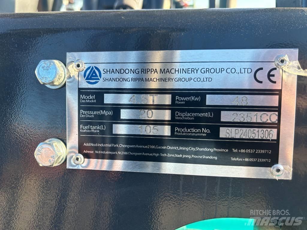 Rippa 4.5 Ton Terrenggående gaffeltruck